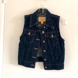 Levine denim waistcoat